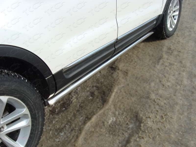 Пороги труба 60 мм ТСС для Ford Explorer 2011-2015