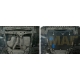 Защита картера и КПП Автоброня для 3,5 сталь 2 мм для Toyota Alphard 2008-2021