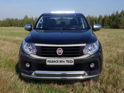 Защита передняя двойная 76-75 мм ТСС для Fiat Fullback 2016-2021