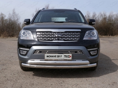 Накладка решётки радиатора 16 мм ТСС для Kia Mohave 2016-2020