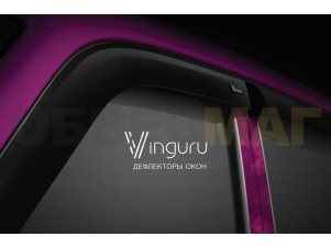 Дефлекторы окон Vinguru 4 штуки на хетчбек для Kia Rio № AFV50805